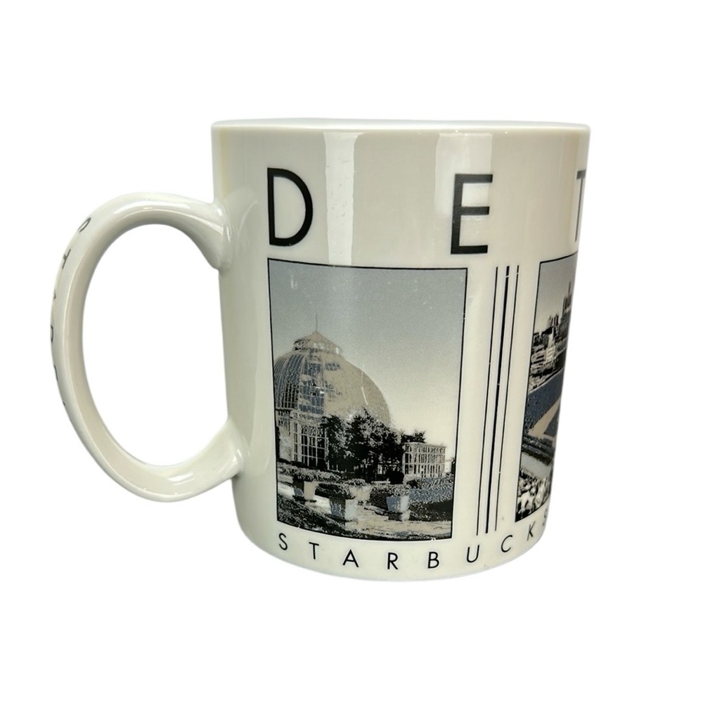 Starbucks 2003 City Scenes Series Barista Detroit Michigan Coffee Tea Mug‎ Cup
